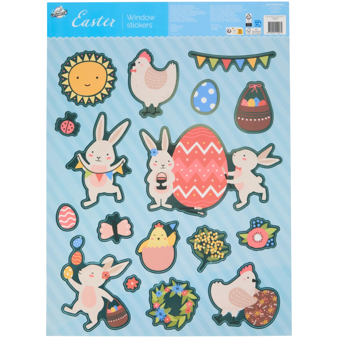 Pasen raamstickers 3