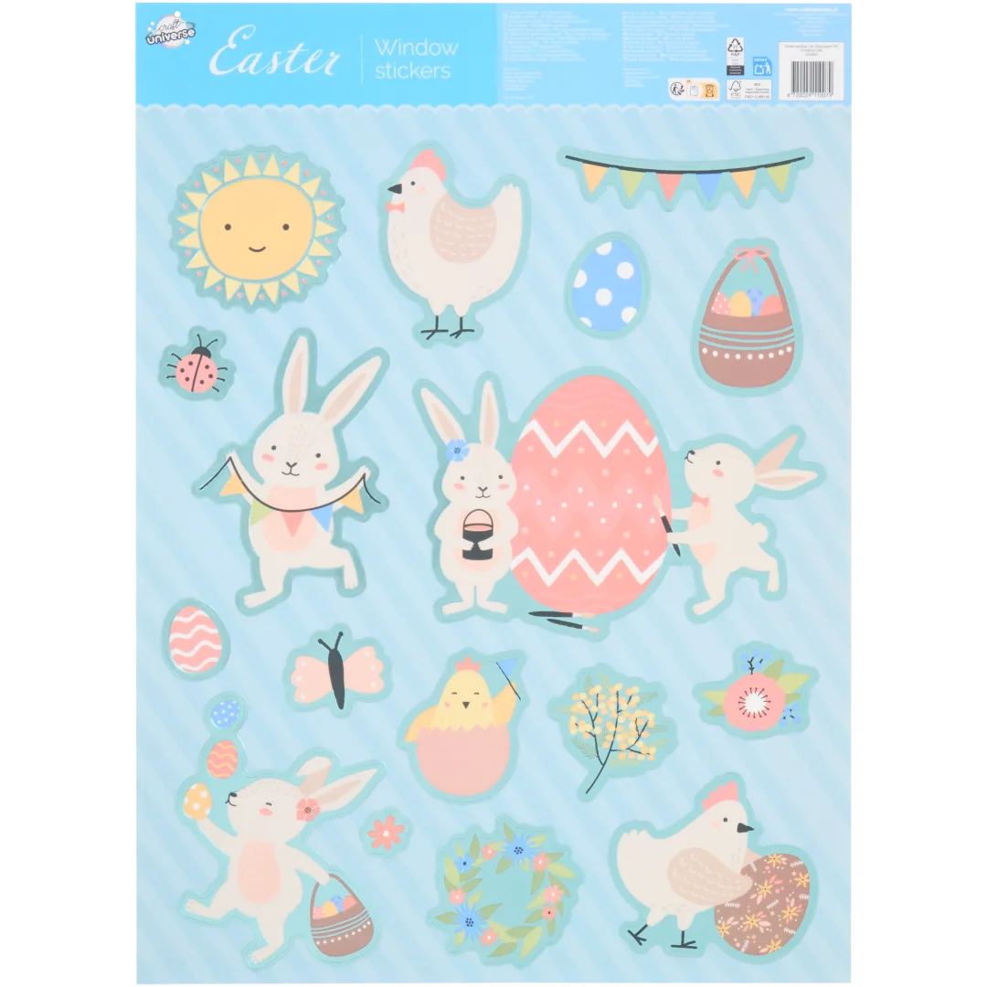 Autocollants de Pâques pour vitre