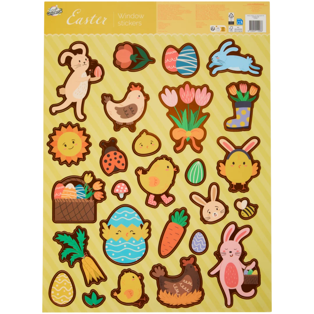 Pasen raamstickers 1