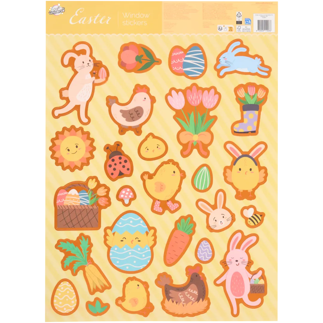 Autocollants de Pâques pour vitre