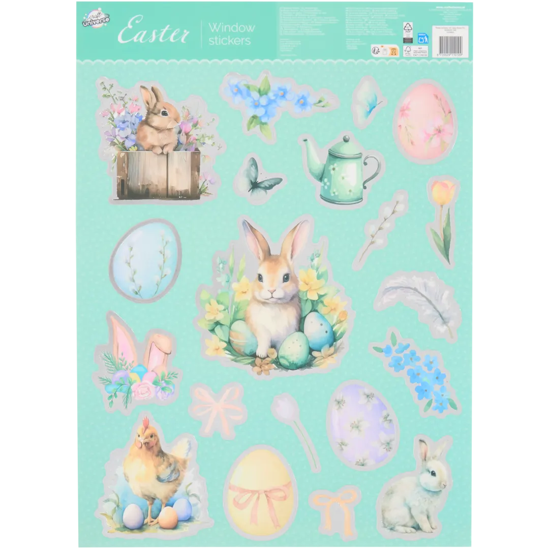 Autocollants de Pâques pour vitre