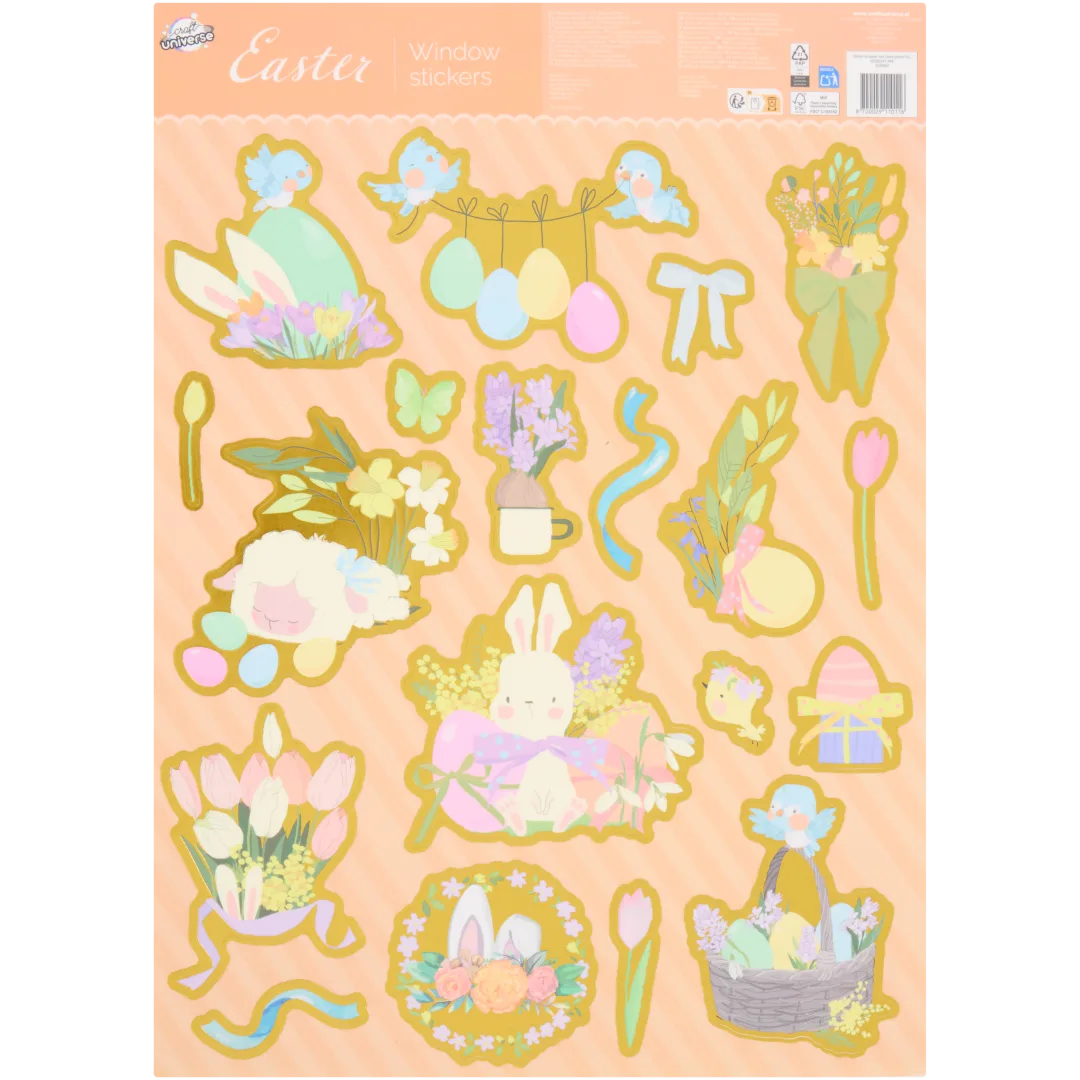 Autocollants de Pâques pour vitre