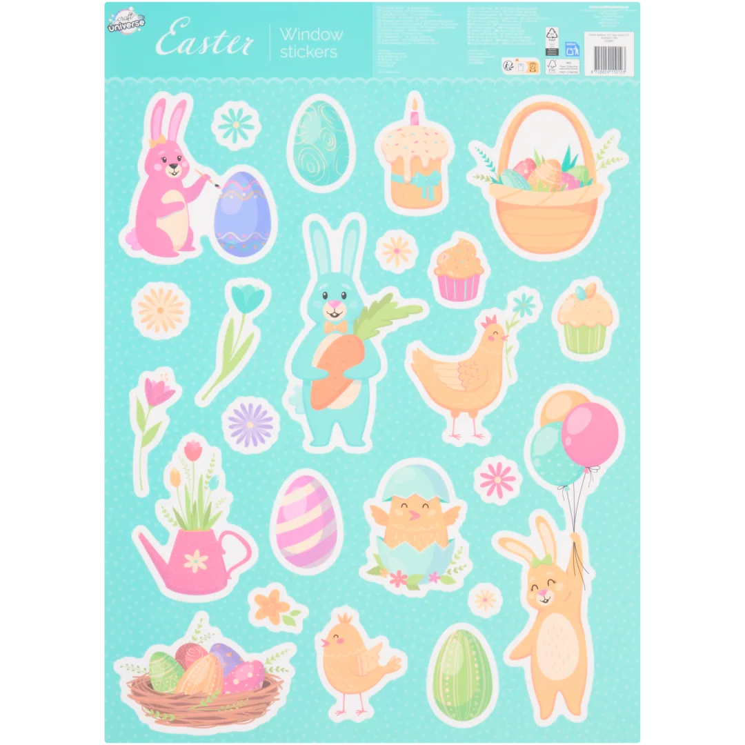 Autocollants de Pâques pour vitre