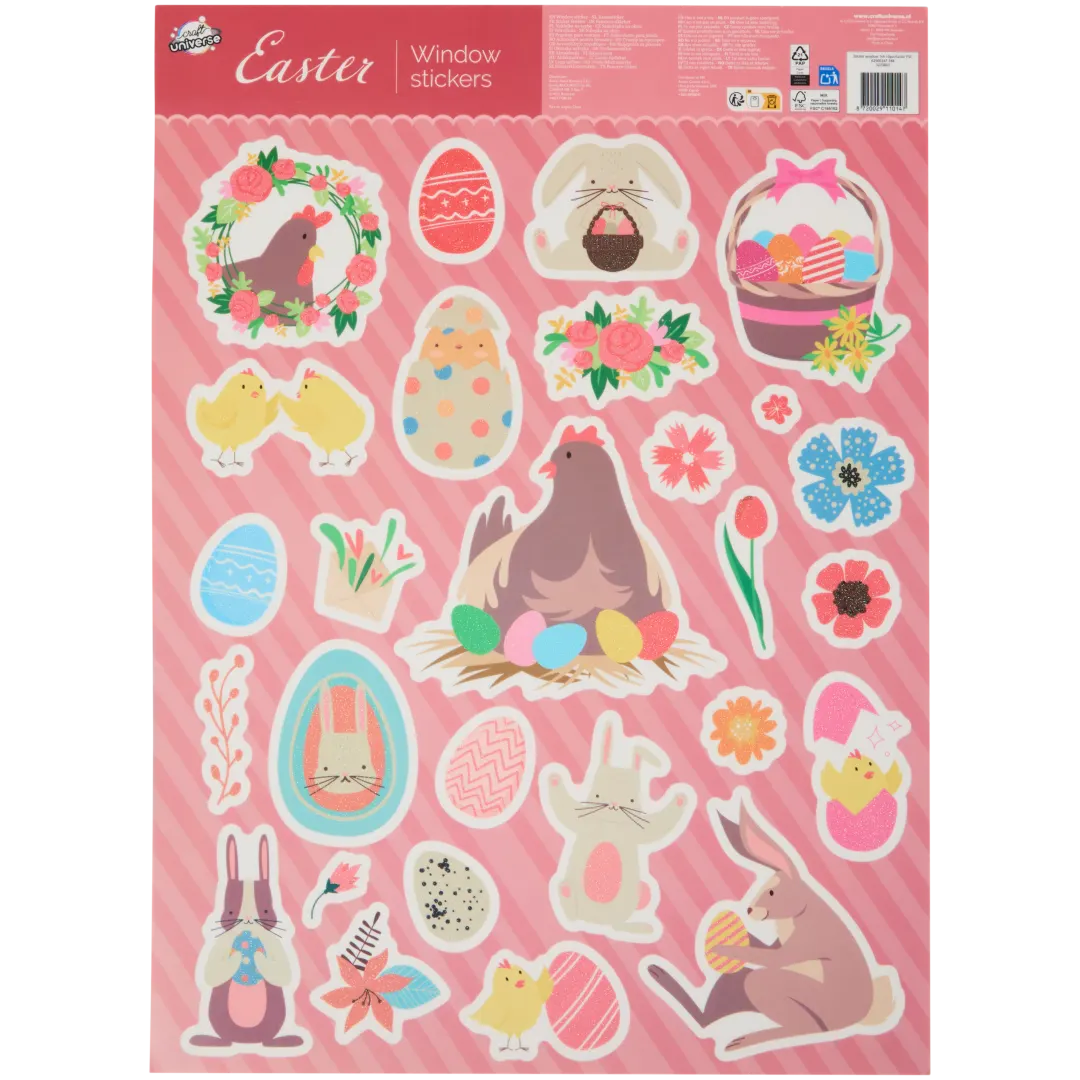 Pasen raamstickers 8