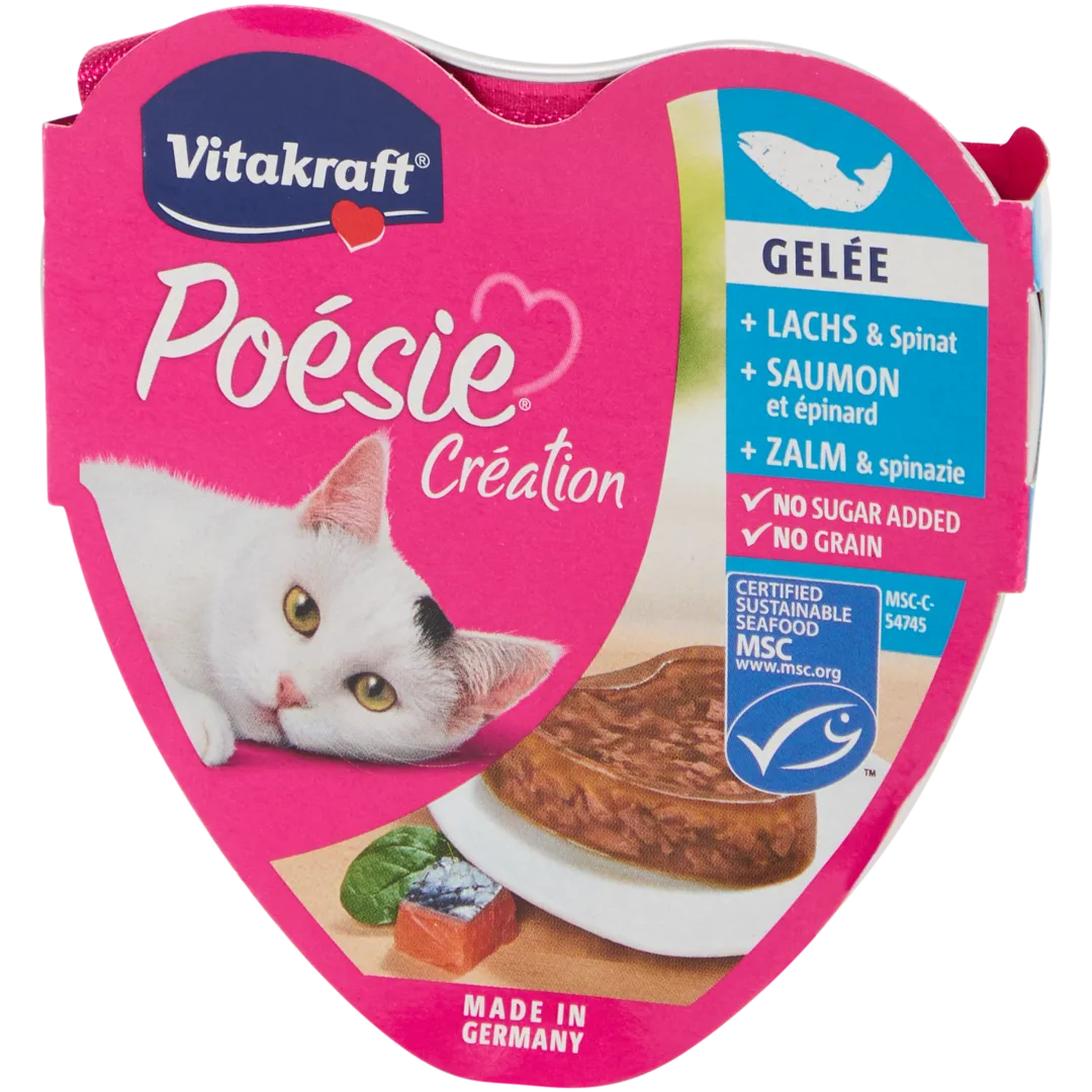 Vitakraft Poésie Création Katzenfutter Lachs & Spinat