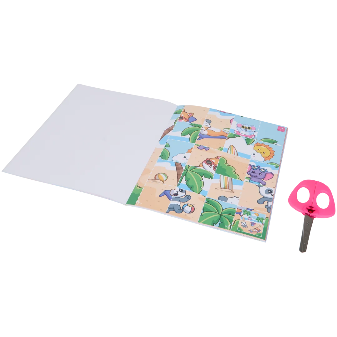 Livro de atividades Recortar e colorir