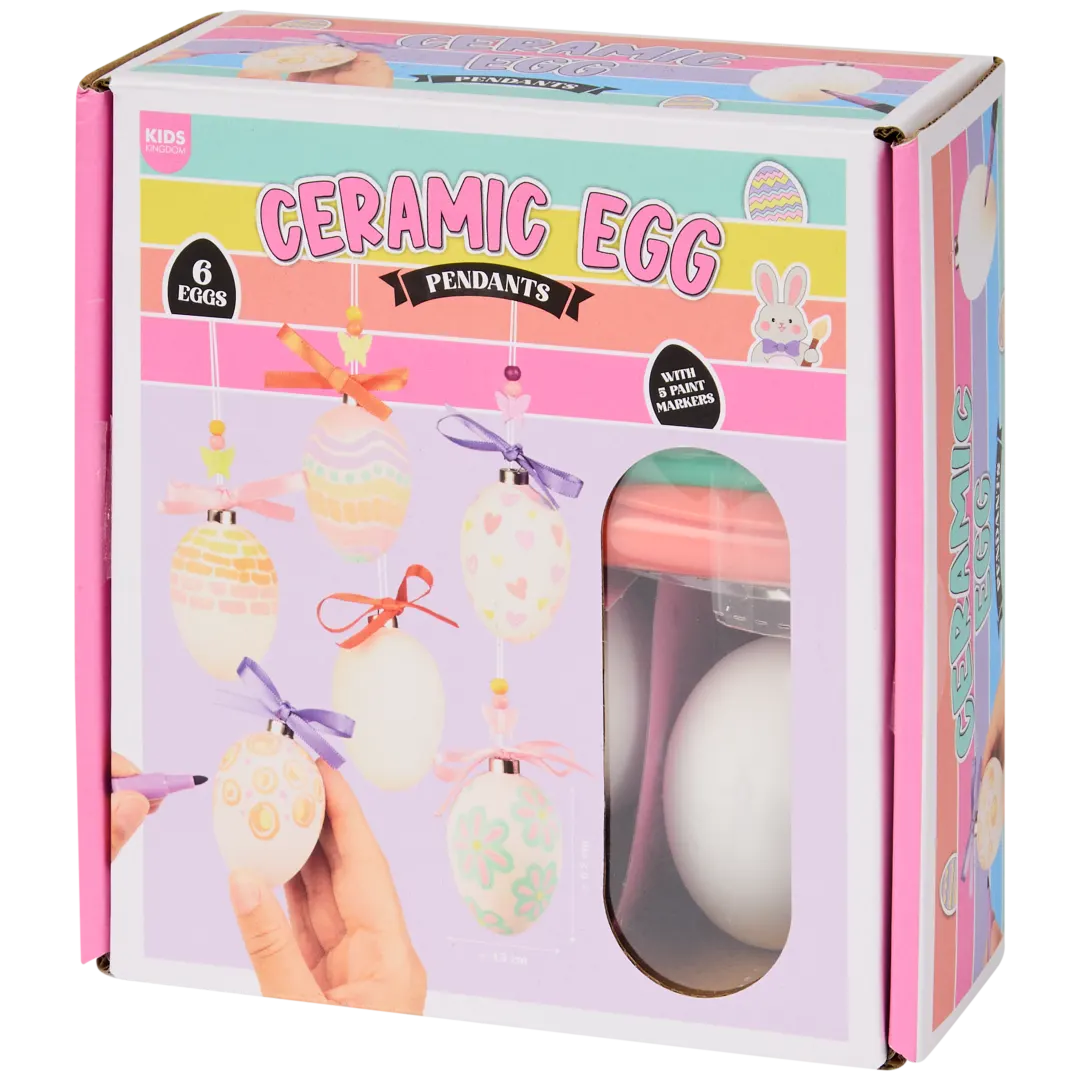 Colgantes de huevo de cerámica Kids Kingdom 1