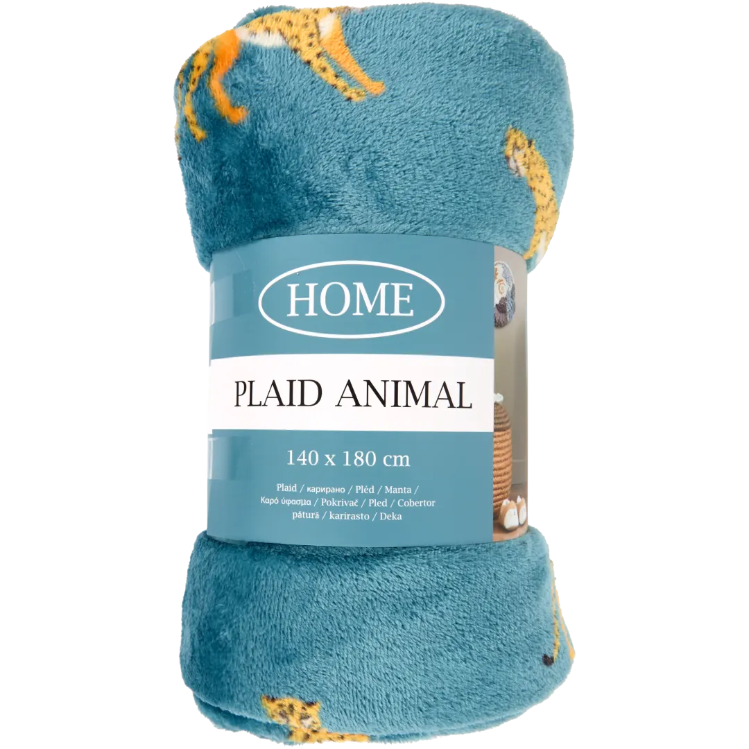 Plaid met dierenprint