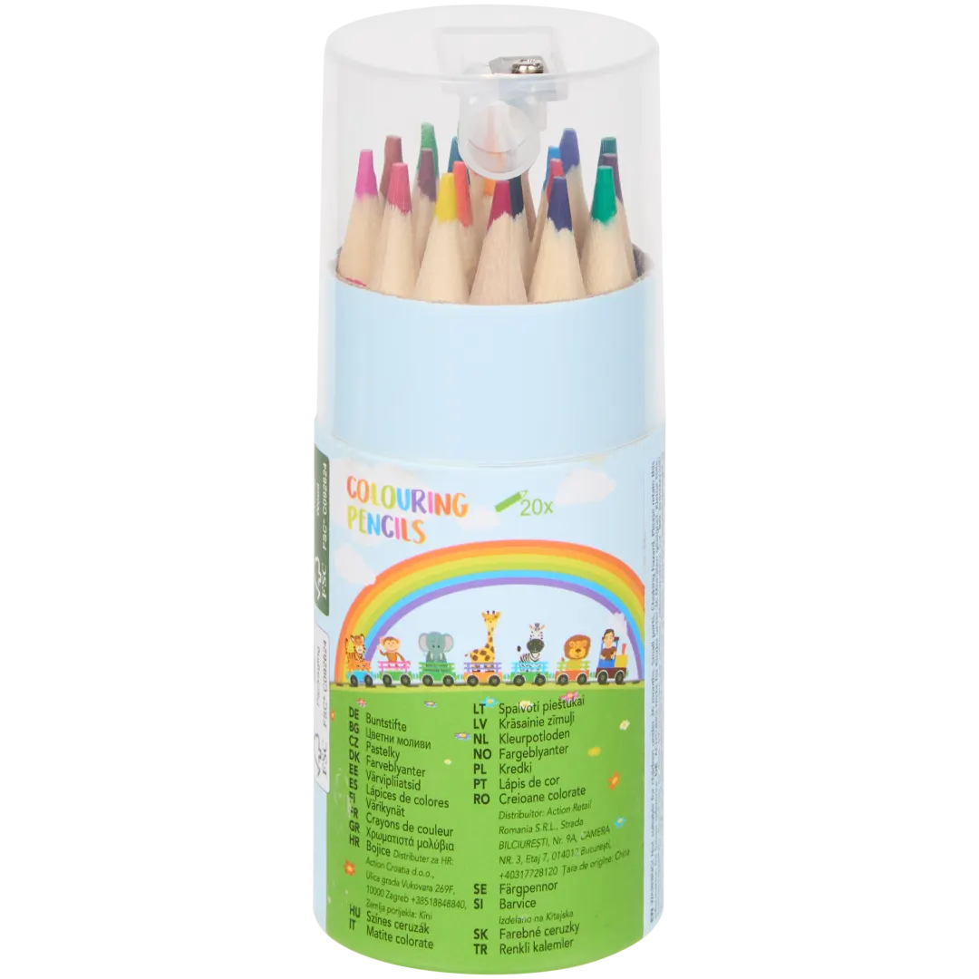 Kinder kleurpotloden met slijper