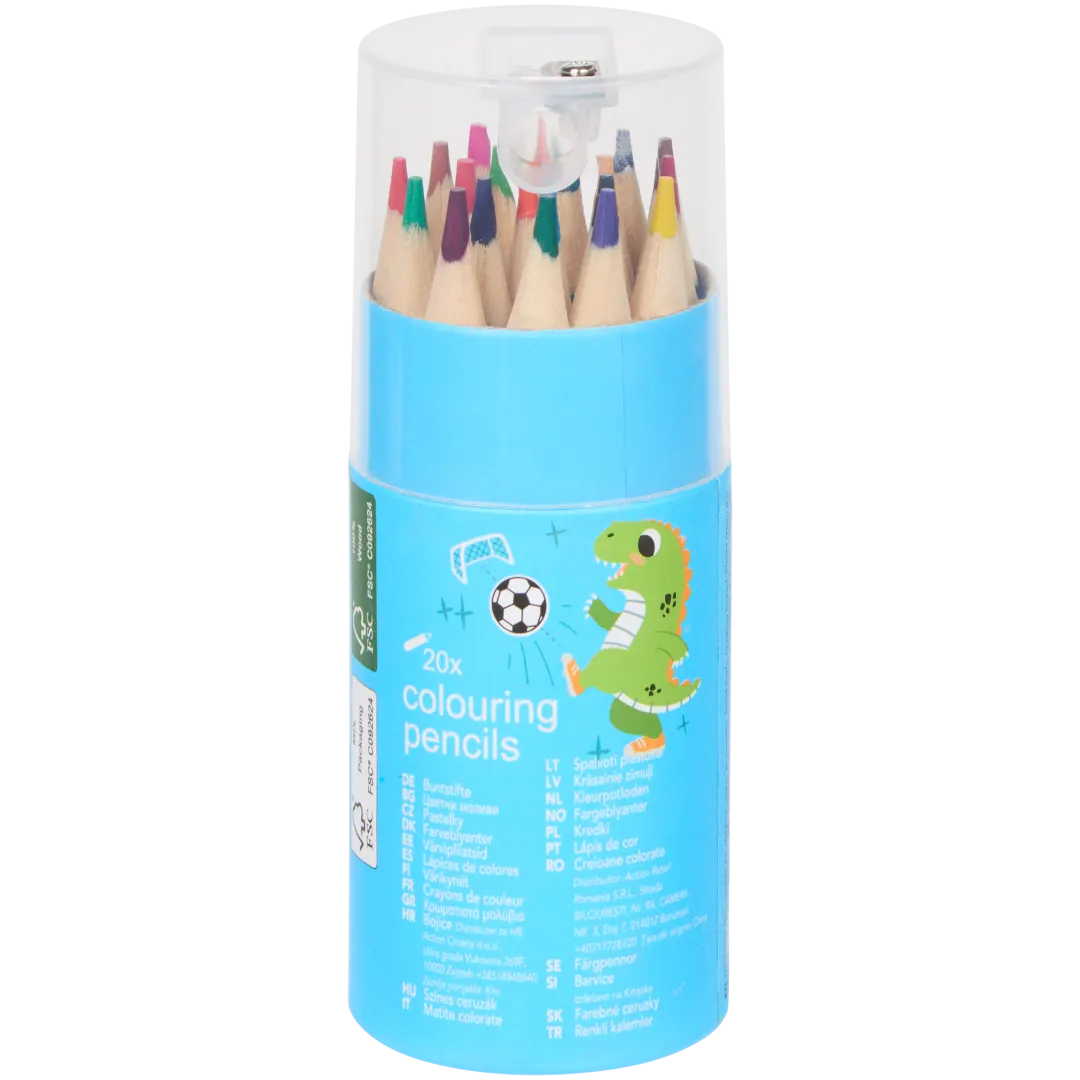 Kinder kleurpotloden met slijper