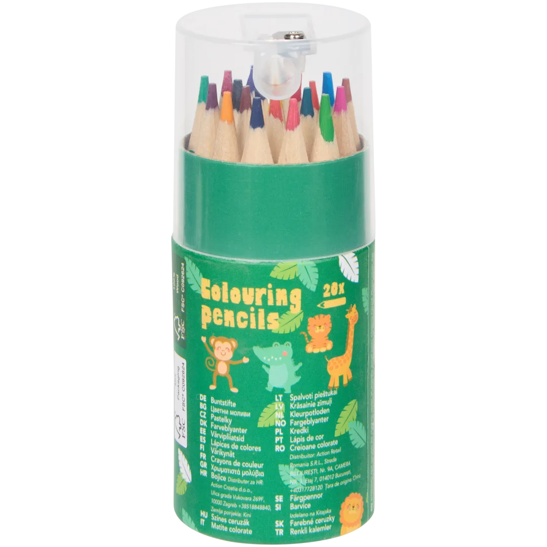 Kinder kleurpotloden met slijper