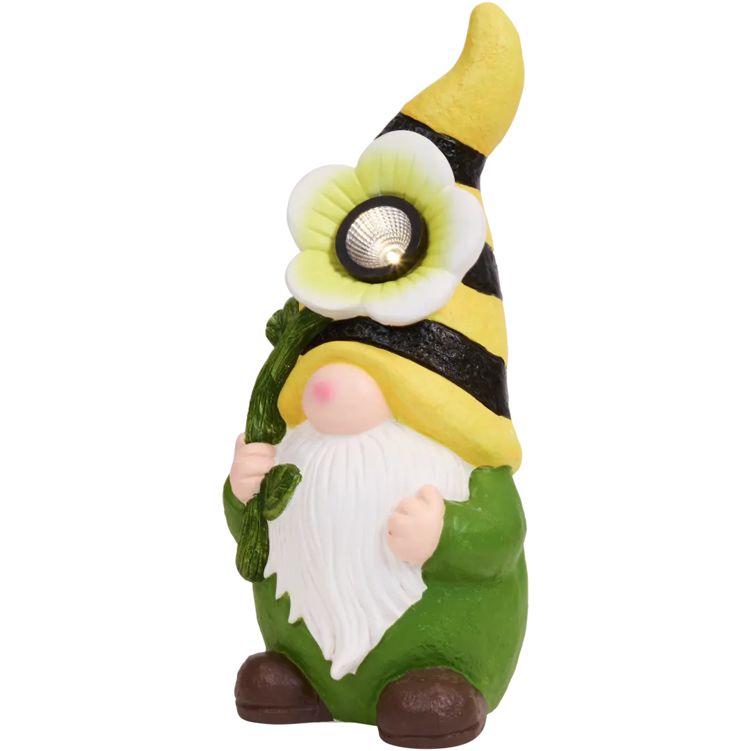 Gnomo da giardino a energia solare 2