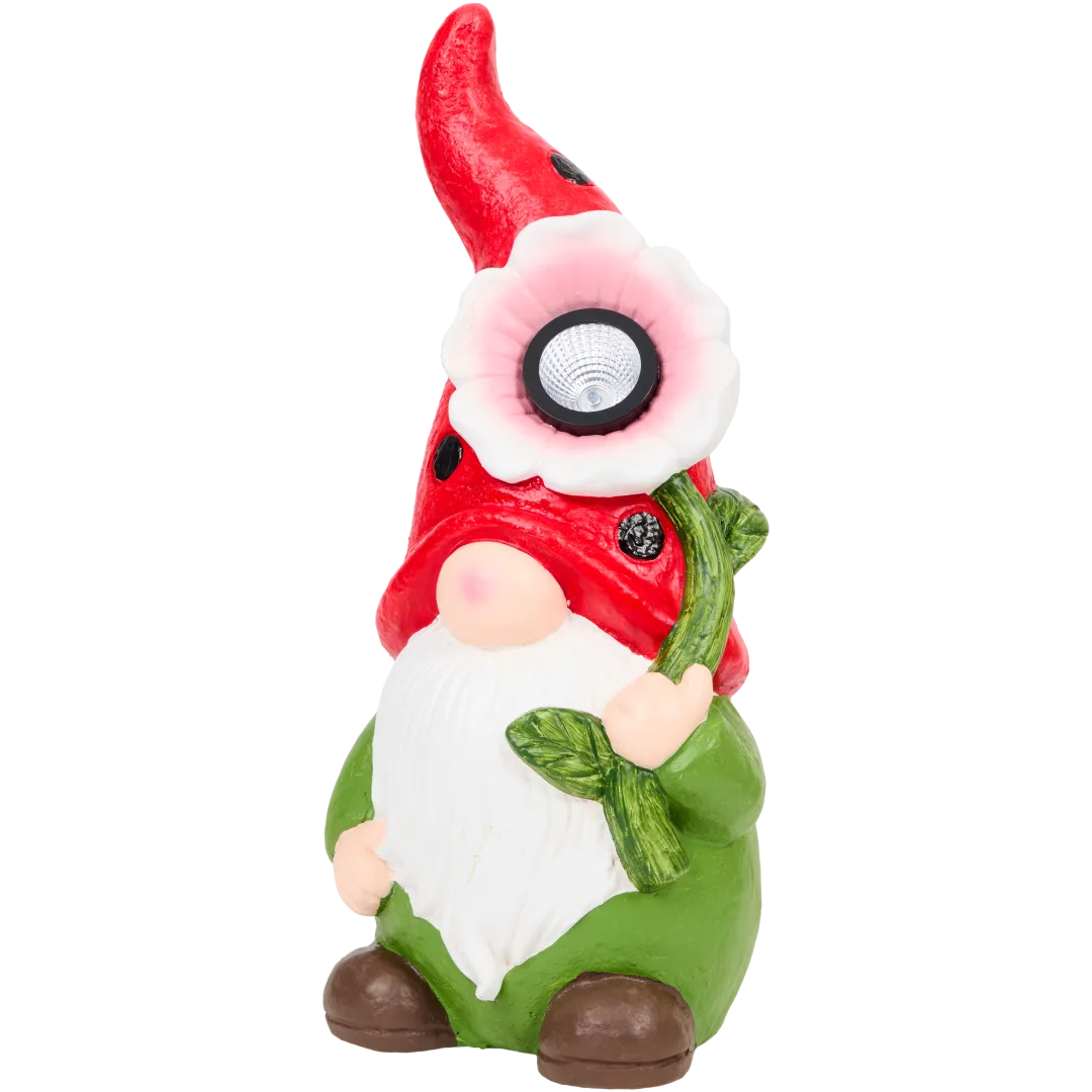 Gnomo da giardino a energia solare 5