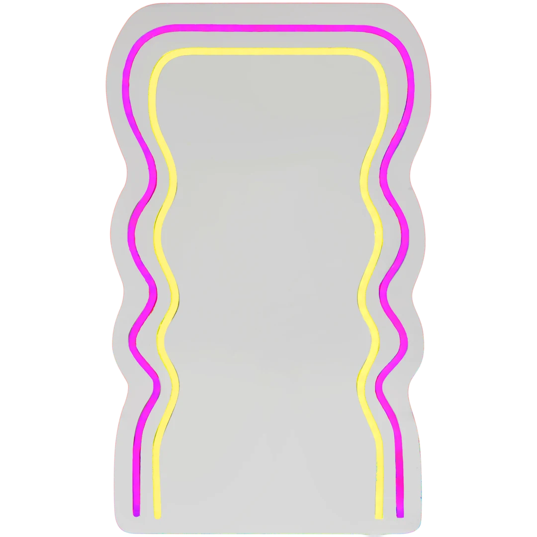 Lustro z neonowym oświetleniem 1