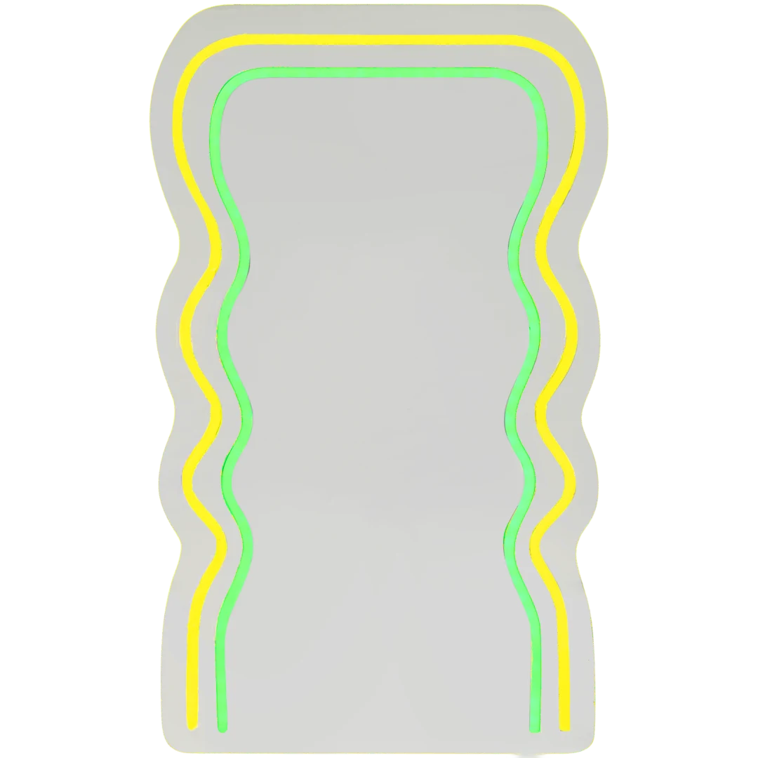 Lustro z neonowym oświetleniem 2