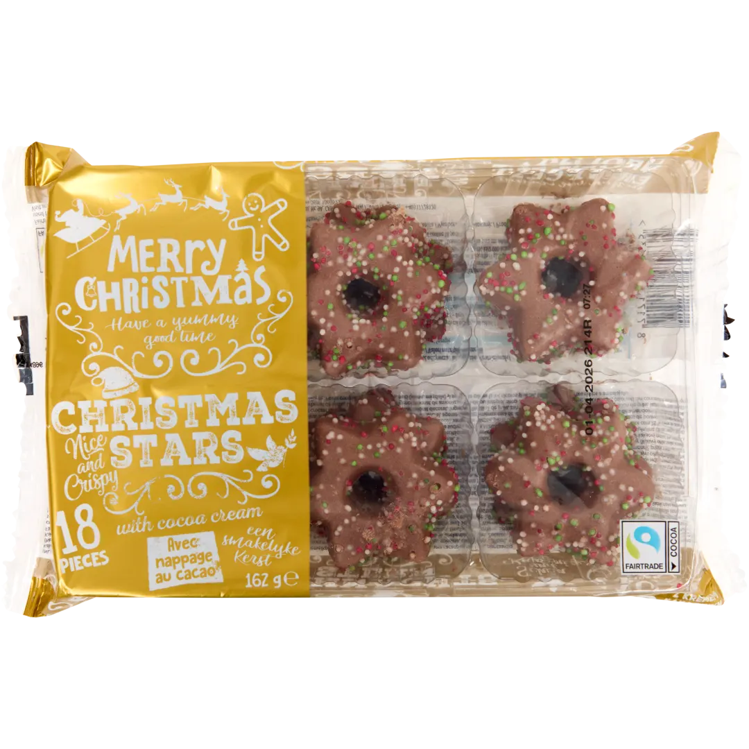 Czekoladowe ciasteczka świąteczne