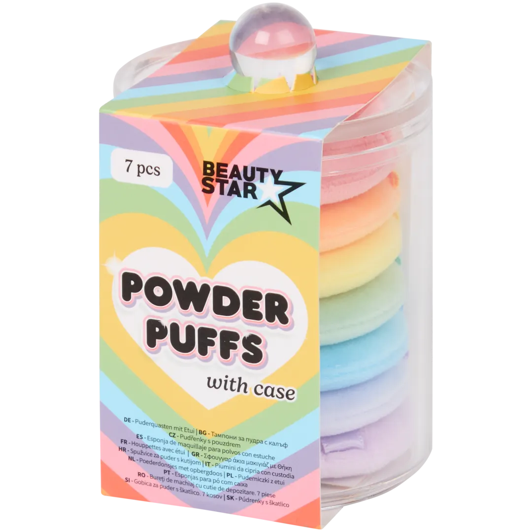 Beauty Star Puderschwämmchen-Set mit Organizer