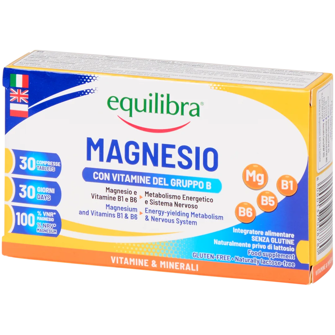 Compresse di magnesio e vitamine B Equilibra 1