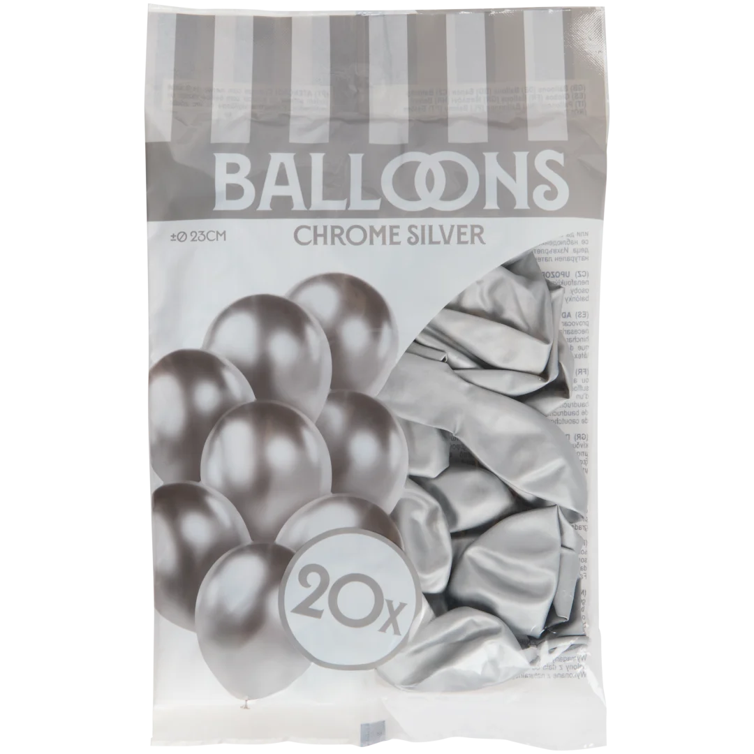Balões cromados