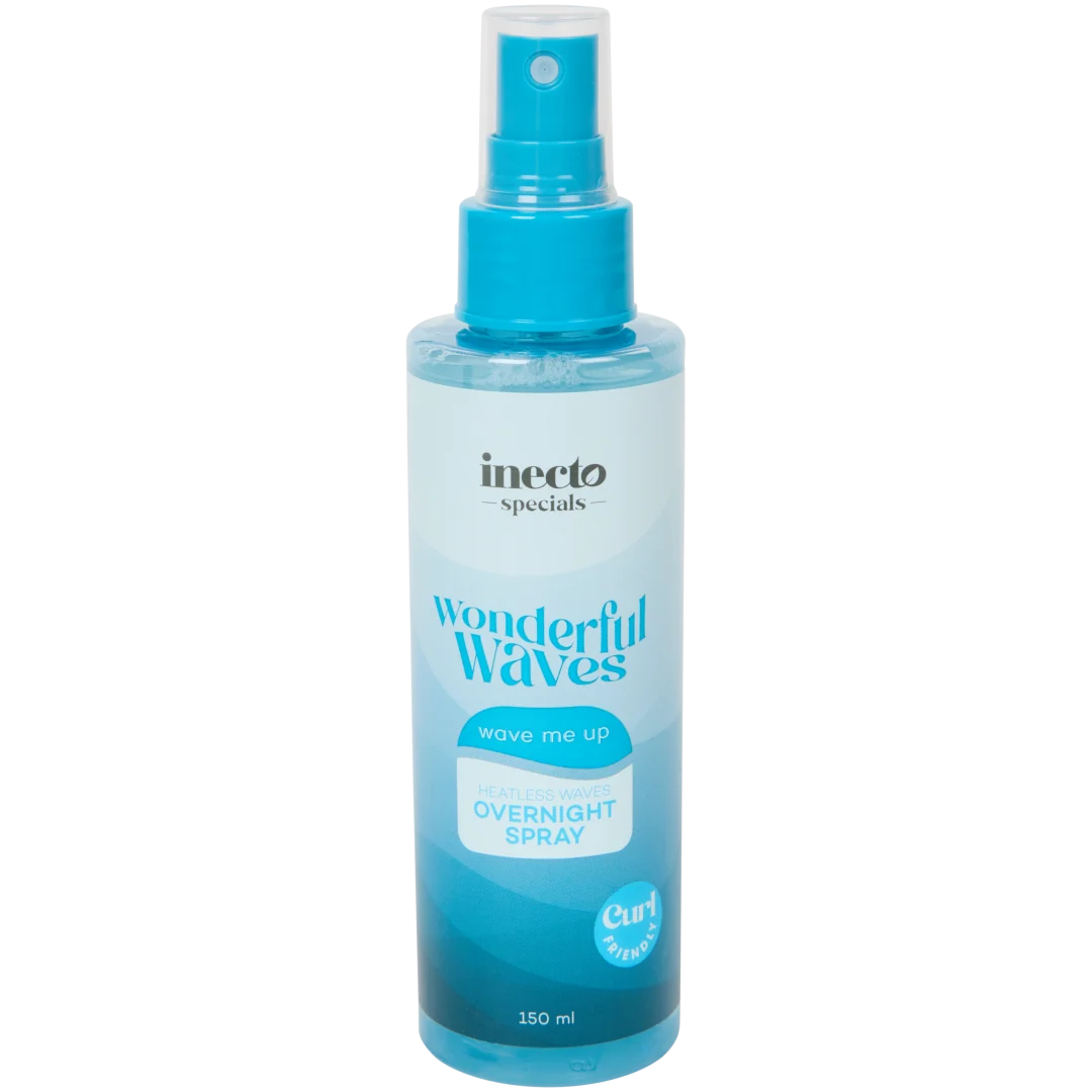 Inecto Wonderful Waves heatless curls overnight haarspray