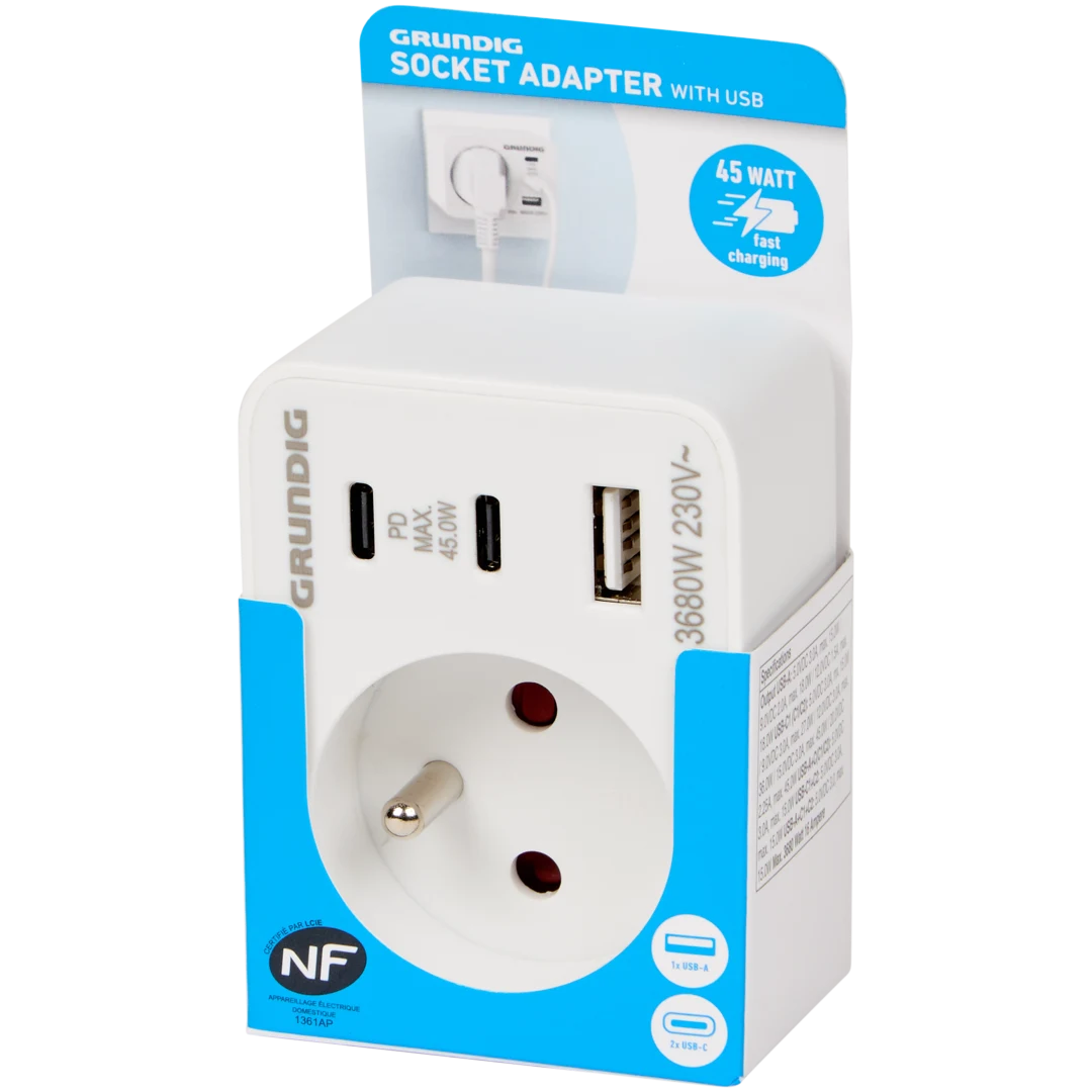 Adapter do gniazdka elektrycznego Grundig