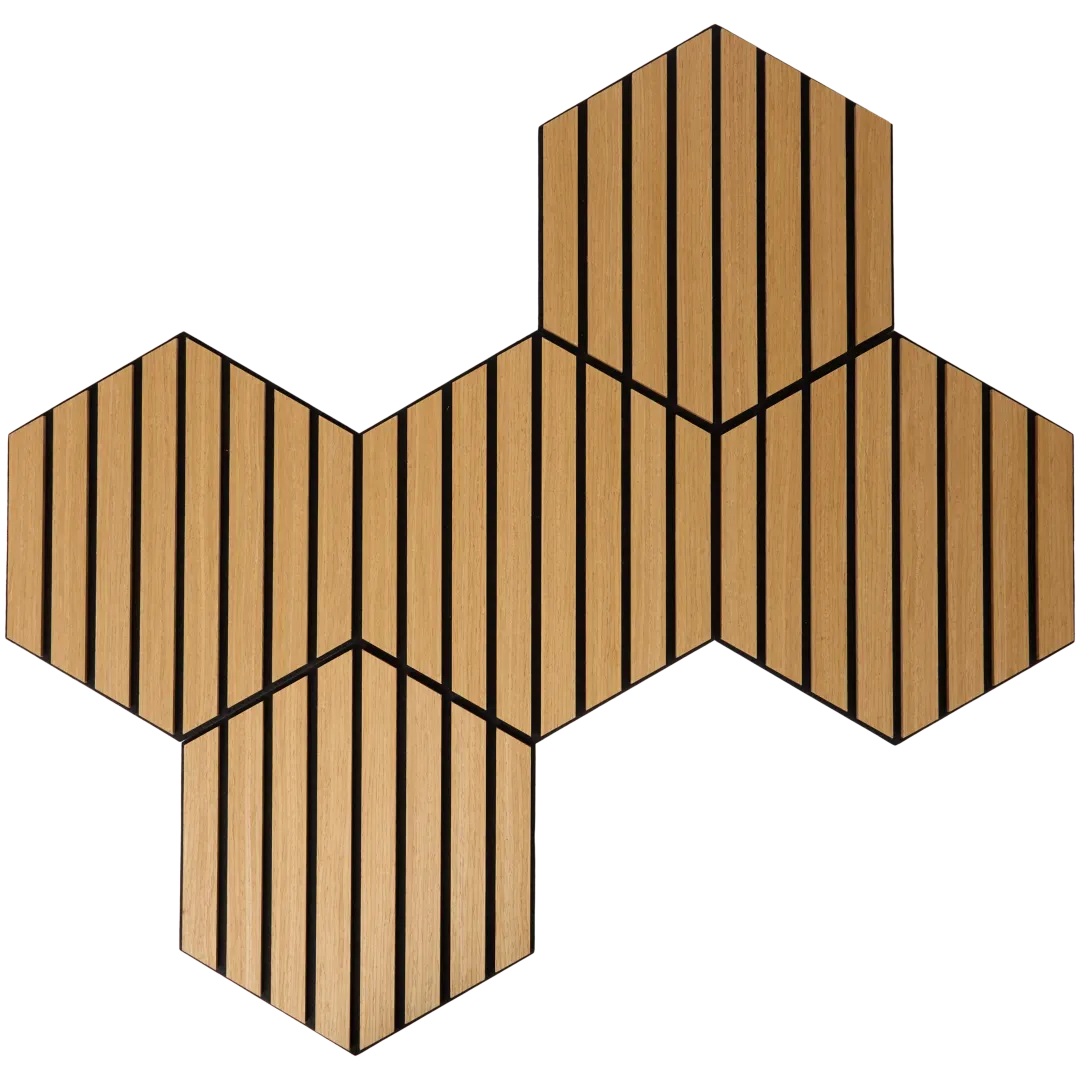 Panneaux muraux hexagonaux