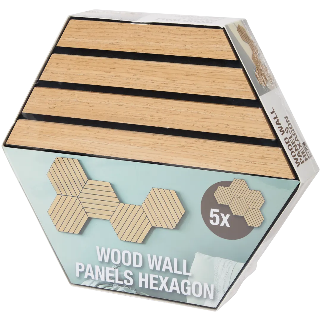 Panneaux muraux hexagonaux