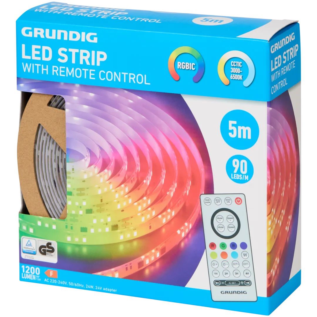 Tira LED con mando a distancia Grundig 1