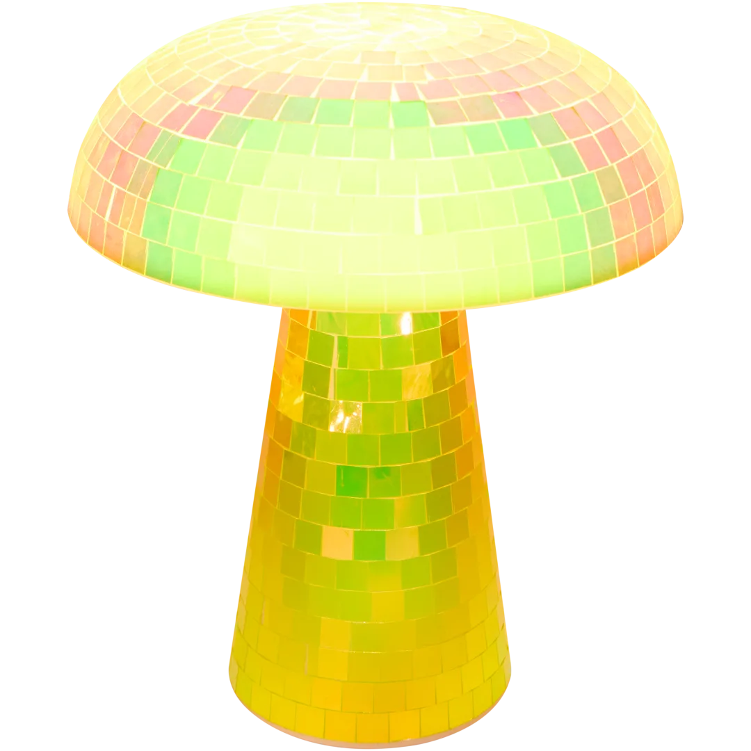 Lampa stołowa w stylu dyskotekowym