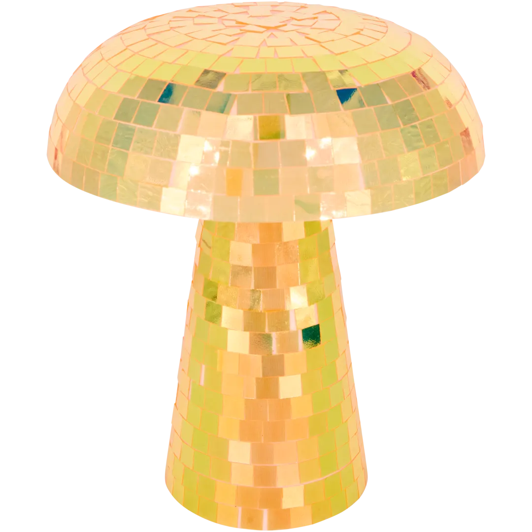 Lampa stołowa w stylu dyskotekowym