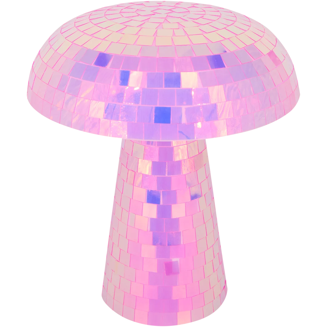 Lampa stołowa w stylu dyskotekowym