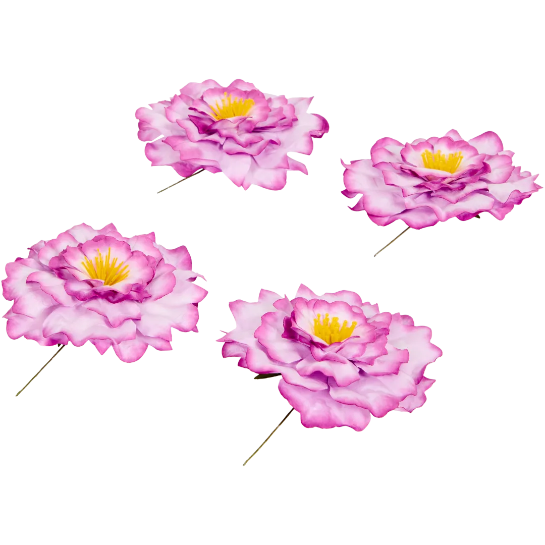 Fleurs en papier avec fil