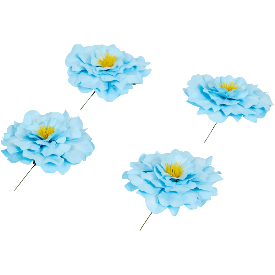 Fleurs en papier avec fil