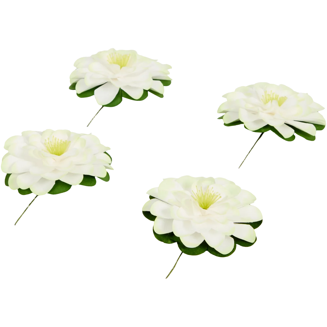 Flores de papel com fio