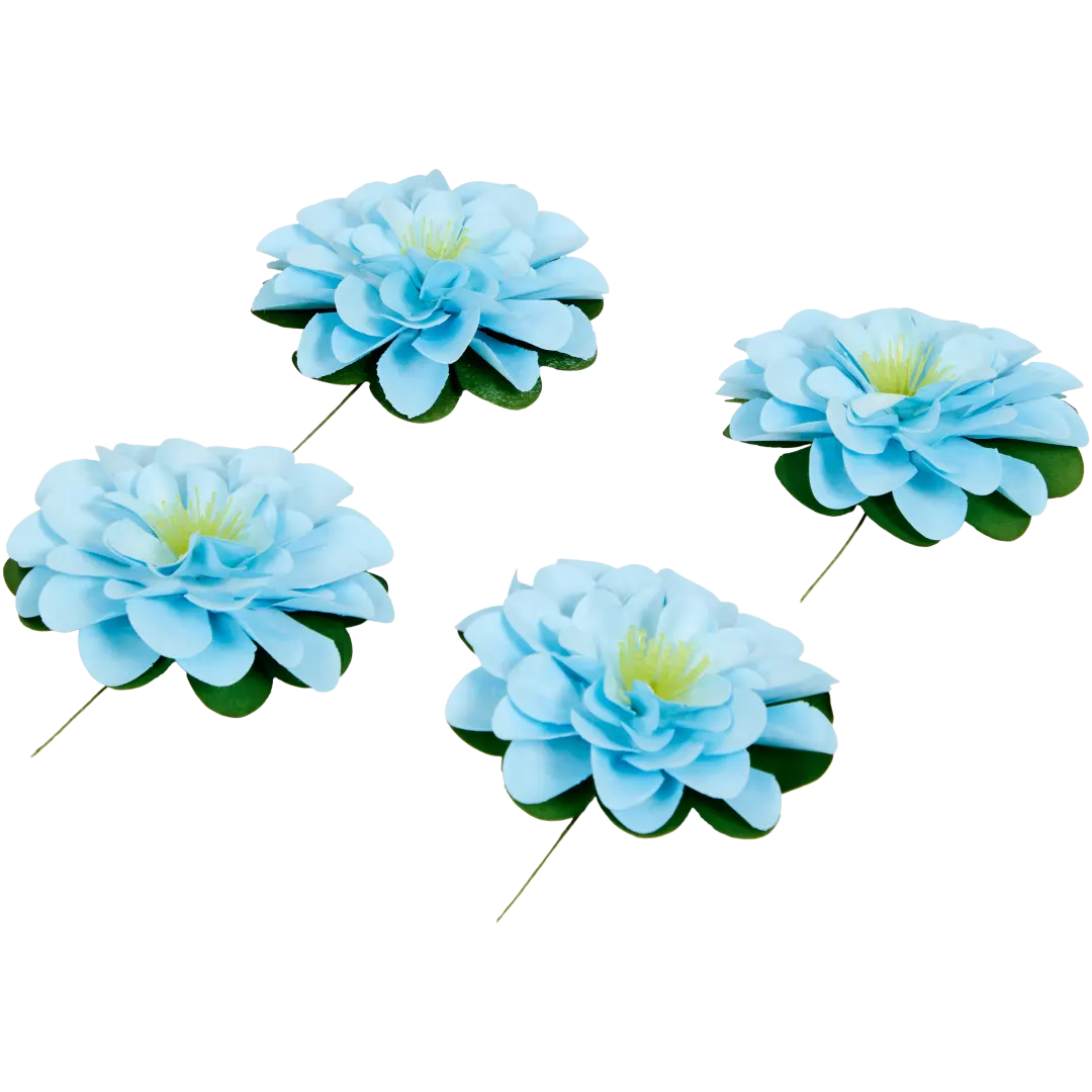Flores de papel com fio