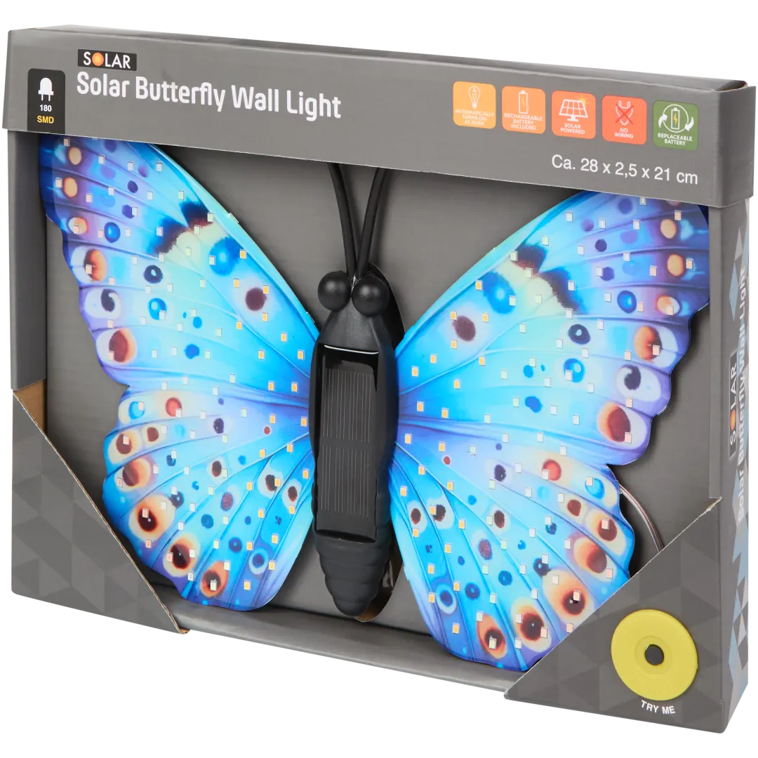 Lampe murale papillon Solar 6