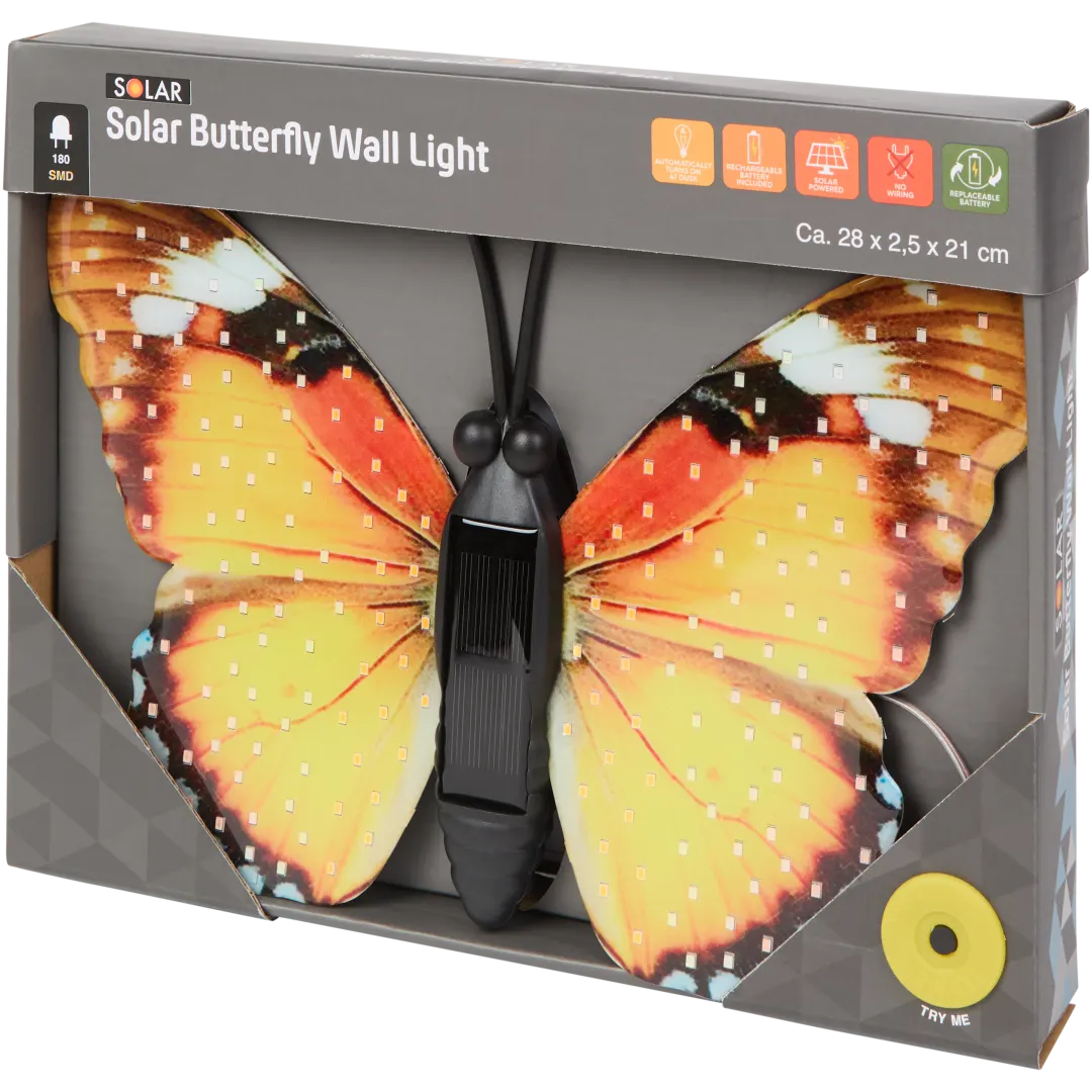 Lampe murale papillon Solar 5