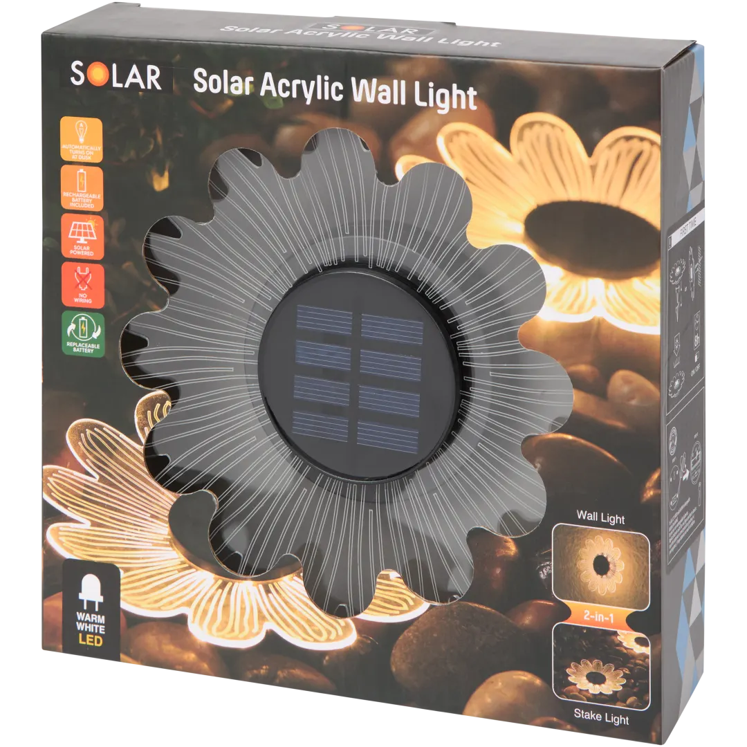 Solární záhradní dekorace 2 v 1 4