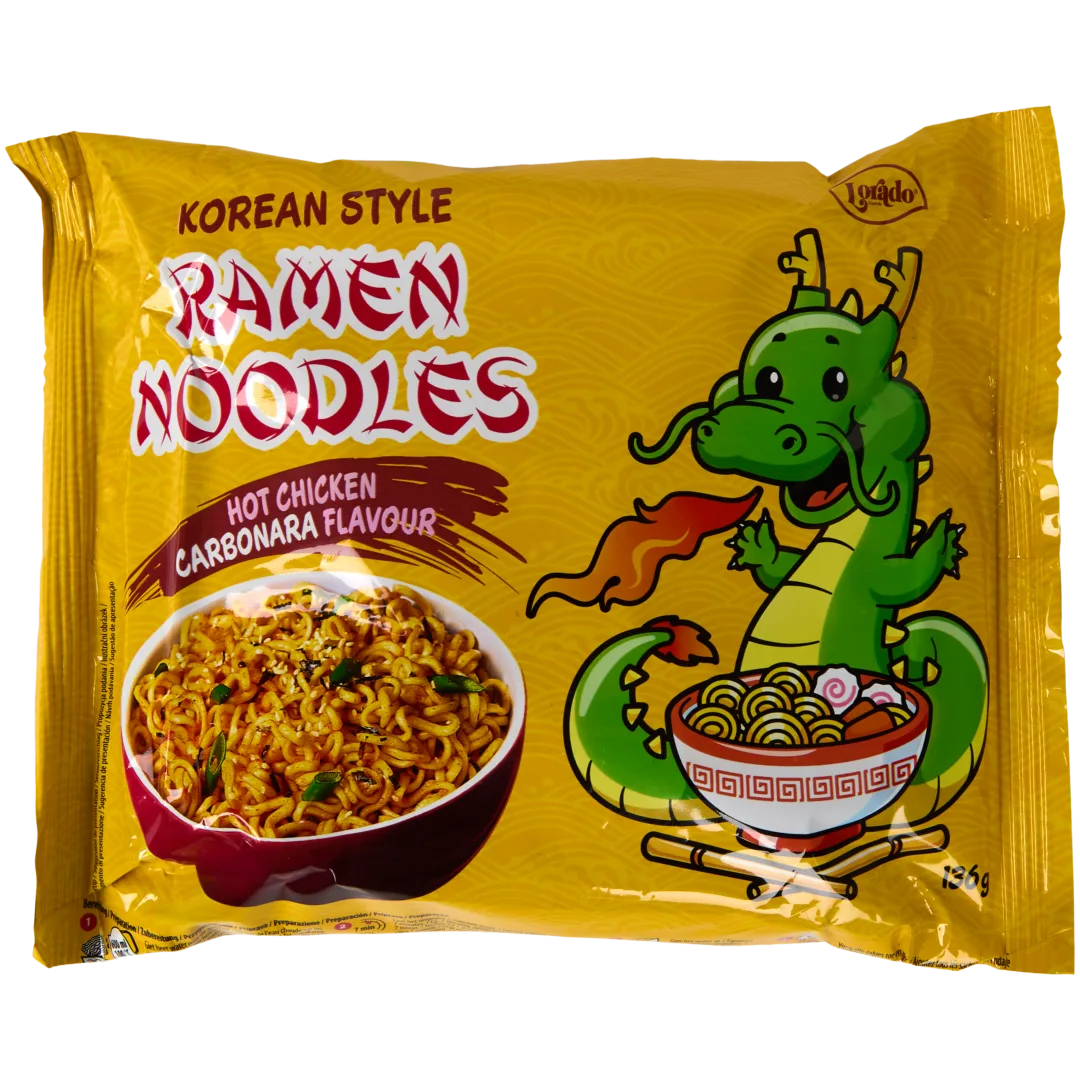 Korean ramen noodles Carbonara 1