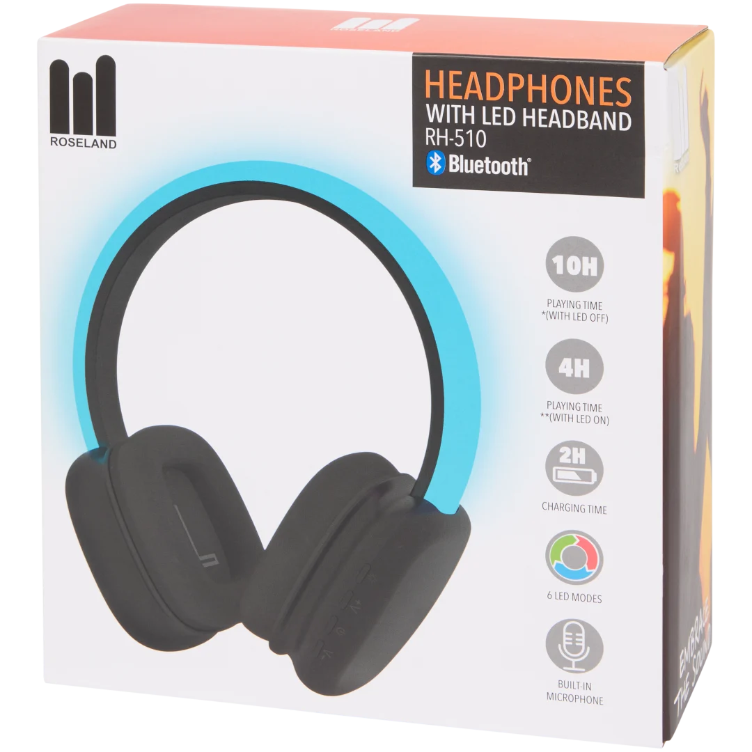 Cuffie wireless con LED Roseland