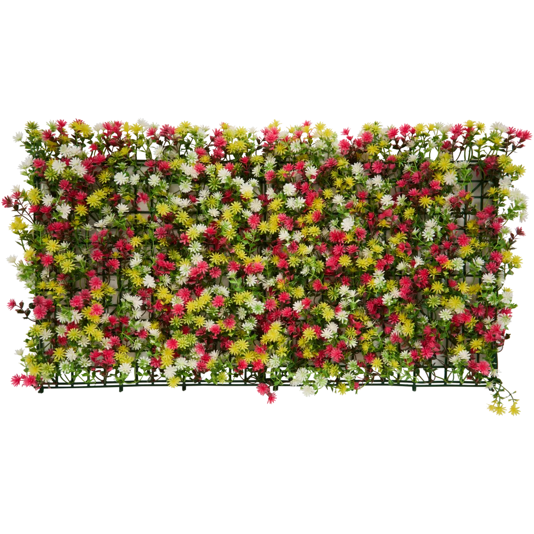 Kunsthaag met bloemen 2