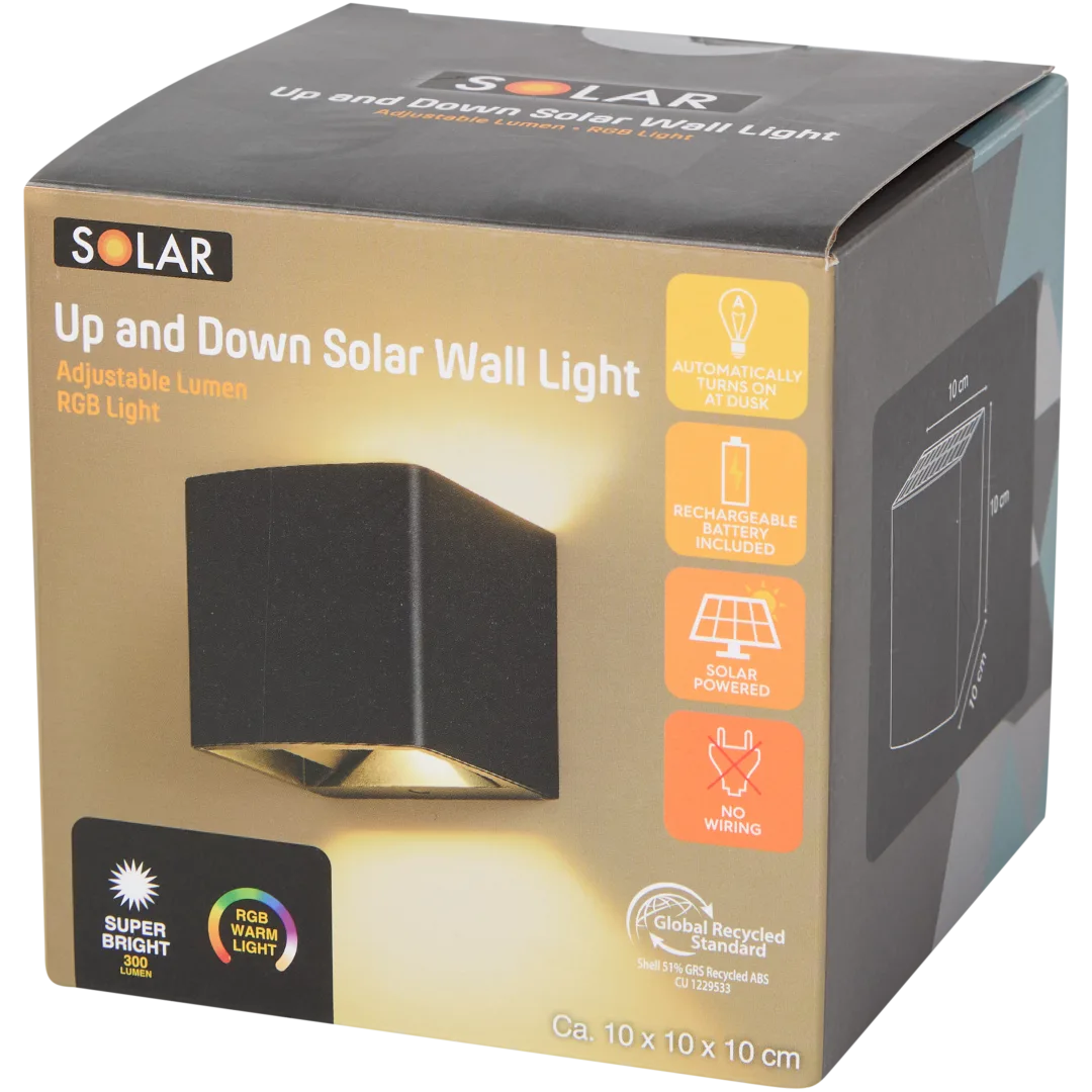 Lampada da parete a energia solare 1