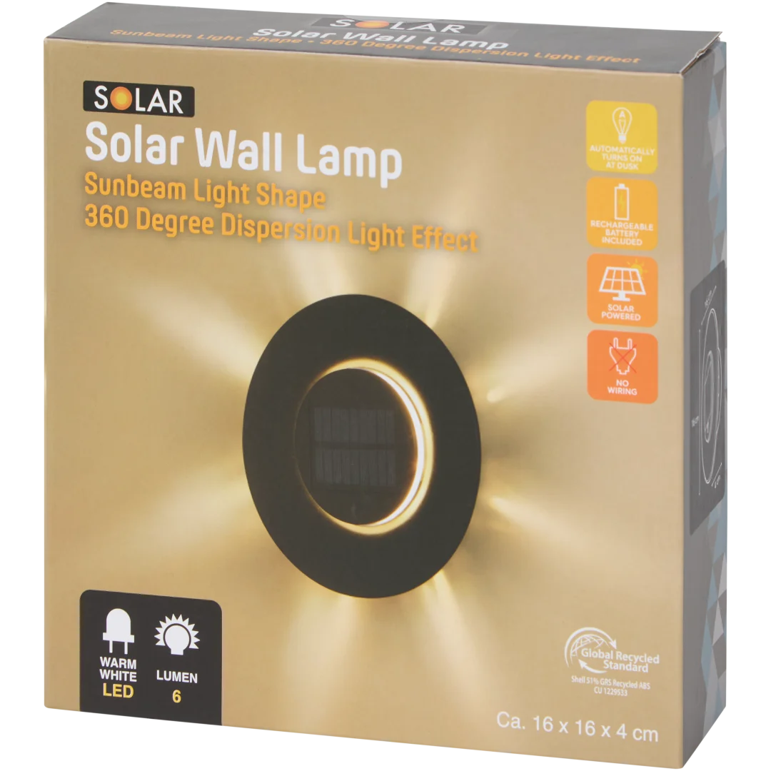 Solárna nástenná lampa 1