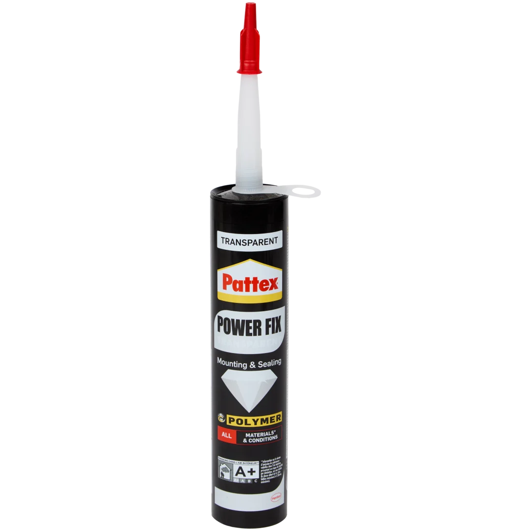 Pattex Powerfix montagelijm transparant 1