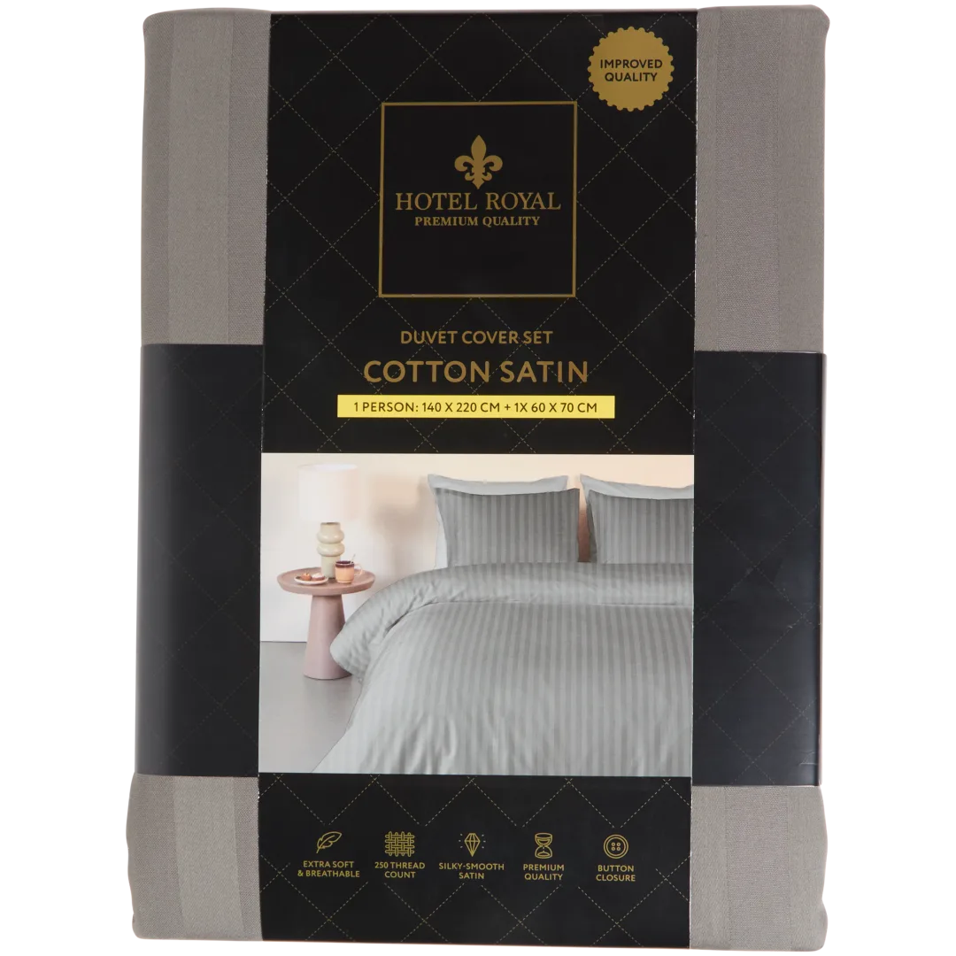Parure de lit en satin de coton Hotel Royal