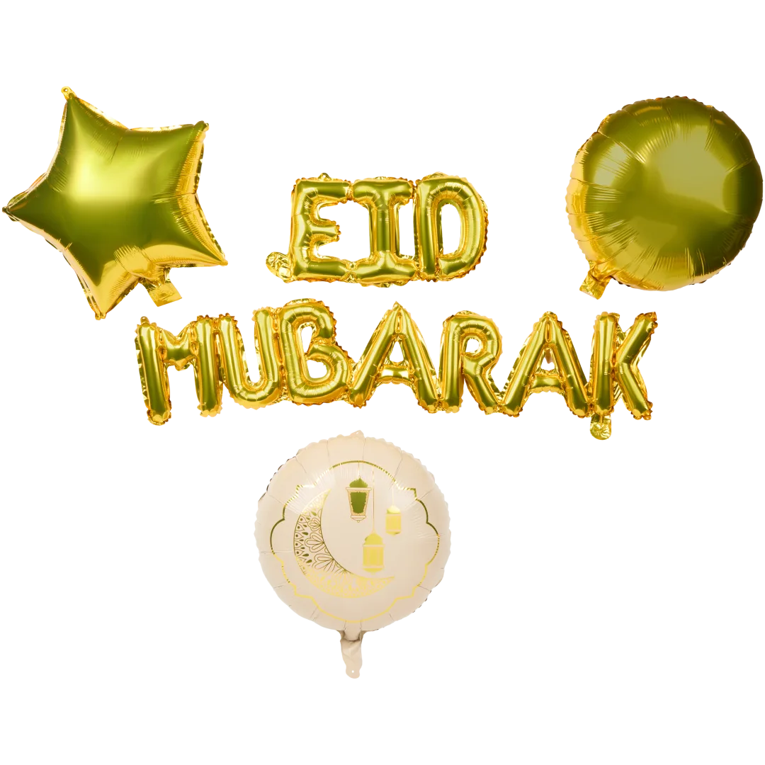 Eid Mubarak Folienballonset 3
