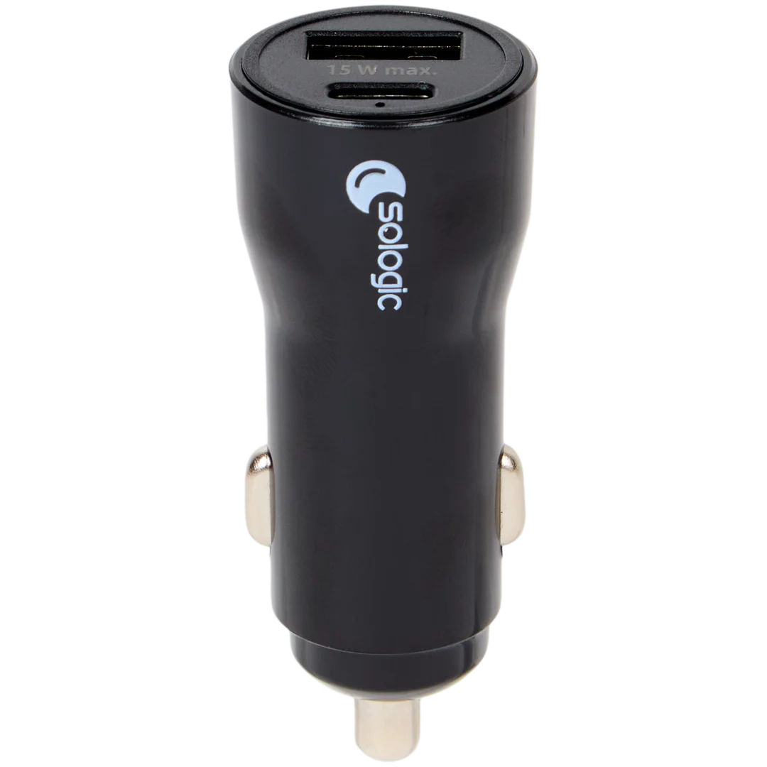 2-portová nabíjačka do auta Sologic 1