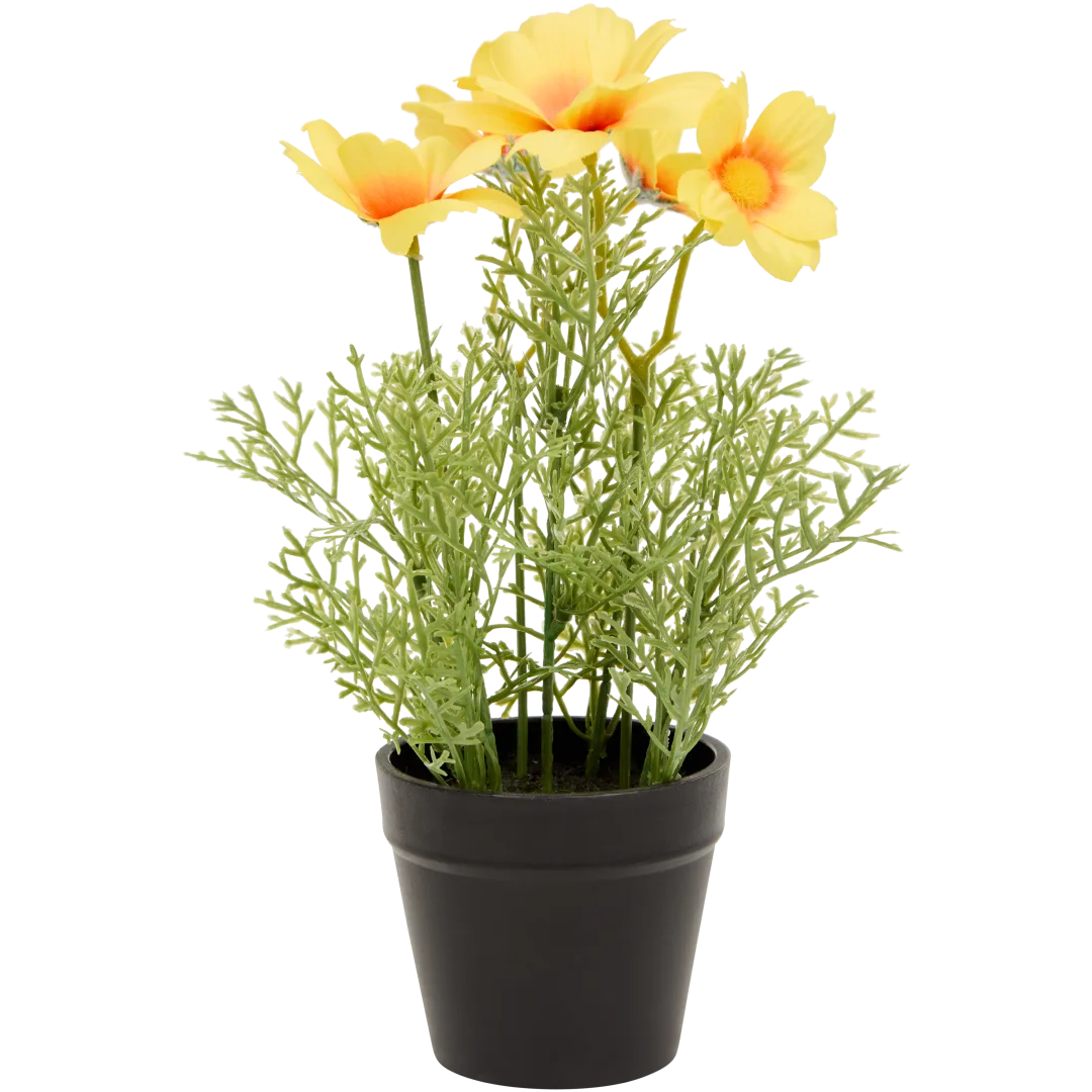Künstliche Blumen im Topf 2