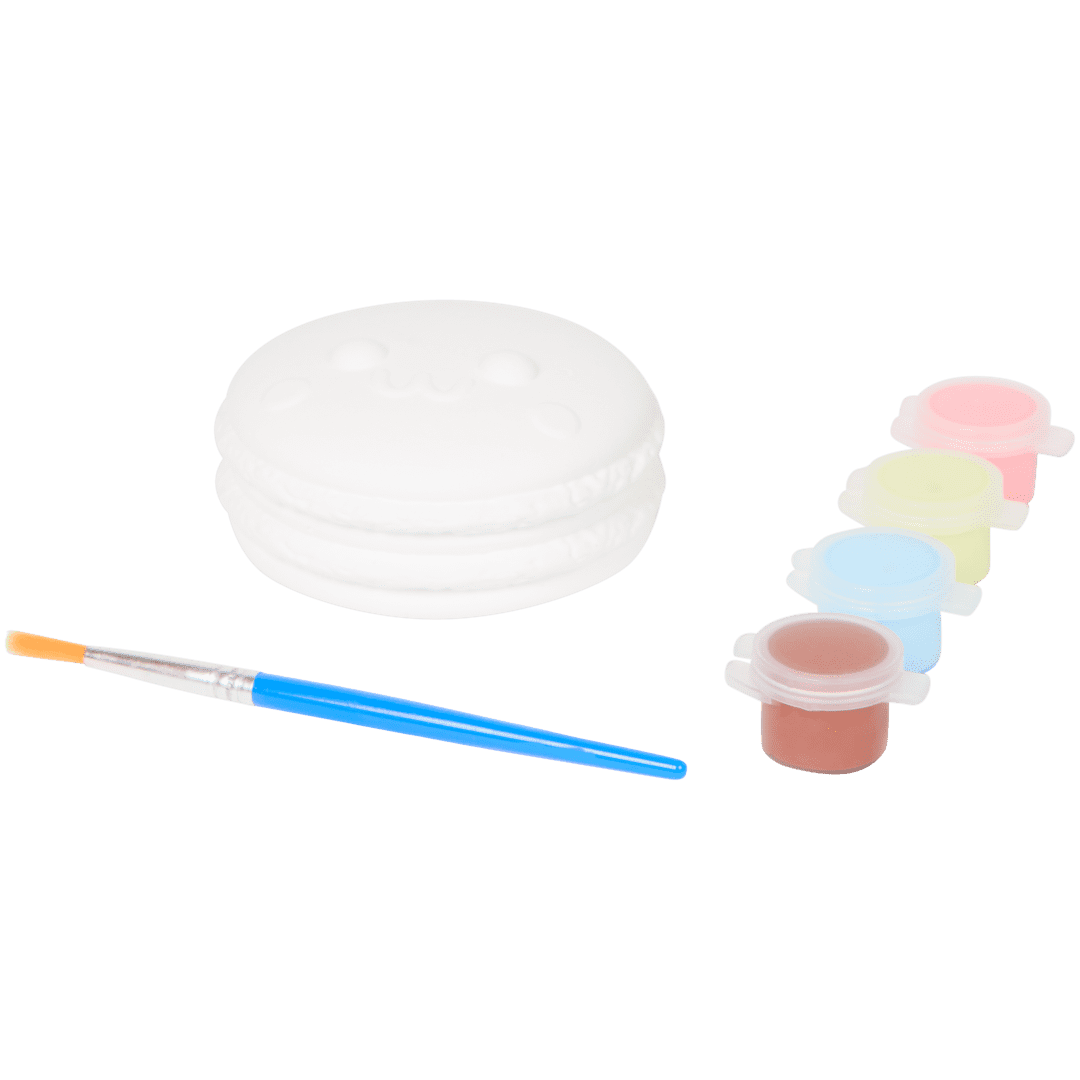Conjunto de pintura com figura de gesso