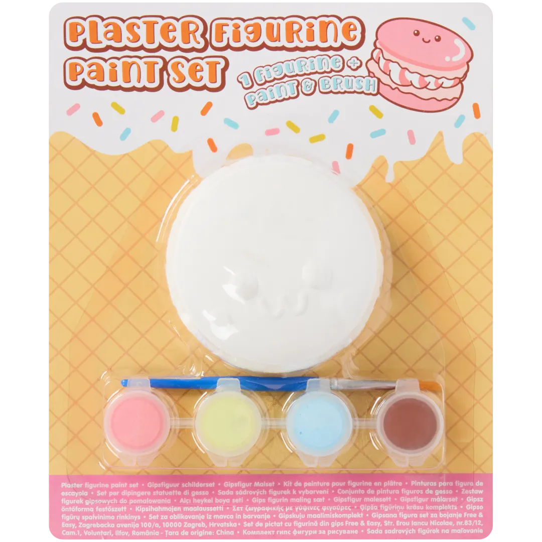 Kawaii verfset met gipsfiguur
